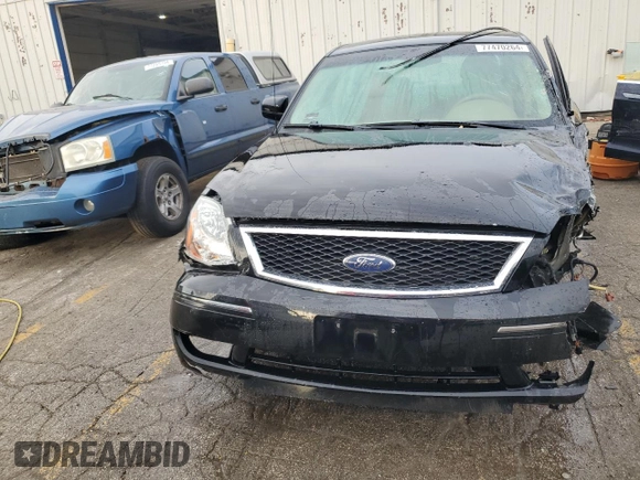 2006 Ford Five Hundred SEL with VIN 1FAFP27196G178334, listed as a Copart auction lot 77470264 with 0 mi miles and Salvage Title. Bid and sale history available at carsss.com. Image 5.