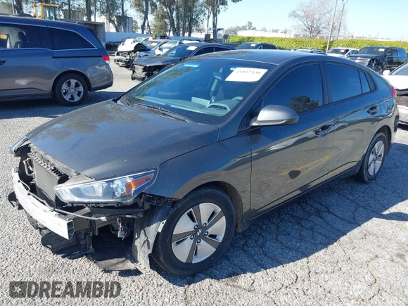 2021 Hyundai Ioniq Blue with VIN KMHC65LC8MU261689, listed as a IAAI auction lot 41857330 with 69,947 mi miles and . Bid and sale history available at DreamBid. Image 19.