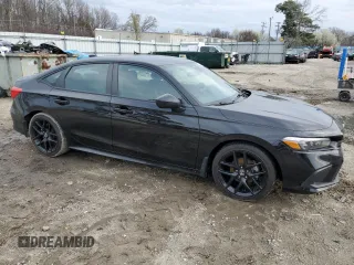 2022 Honda Civic Sedan Sport with VIN 2HGFE2F53NH599572, listed as a Copart auction lot 49557265 with 56,859 mi miles and Salvage Title. Bid and sale history available at carsss.com. Image 4.