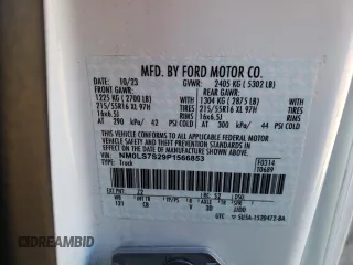 2023 Ford Transit Connect XL with VIN NM0LS7S29P1566853, listed as a Copart auction lot 48003585 with 71,088 mi miles and Salvage title. Bid and sale history available at DreamBid. Image 14.