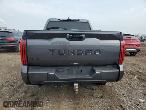 2024 Toyota Tundra SR5 with VIN 5TFLA5DB8RX225497, listed as a Copart auction lot 54444545 with 6,092 mi miles and Salvage title. Bid and sale history available at DreamBid. Image 6.