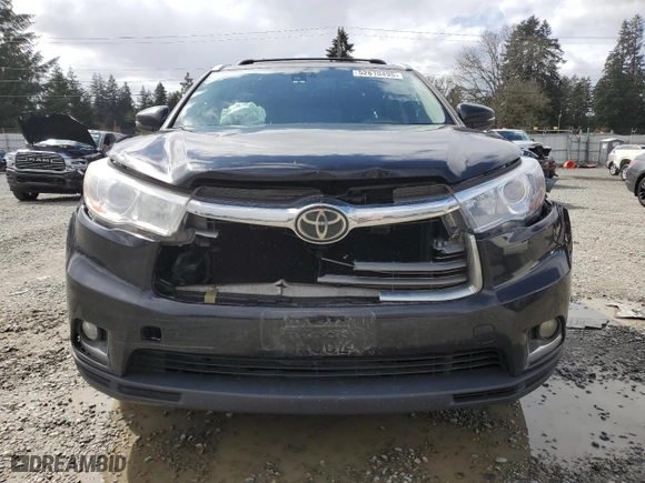 2015 Toyota Highlander Limited with VIN 5TDDKRFHXFS128698, listed as a Copart auction lot 52610495 with 161,412 mi miles and Salvage Title. Bid and sale history available at carsss.com. Image 5.