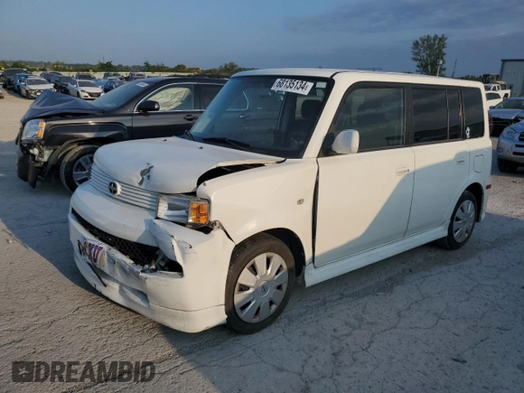2006 Scion xB with VIN JTLKT324464074075, listed as a Copart auction lot 68135134 with 59,079 mi miles and Salvage Title. Bid and sale history available at carsss.com. Image 1.