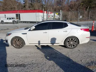 2015 Kia Optima SX Turbo with VIN 5XXGR4A65FG380362, listed as a IAAI auction lot 41443086 with 184,052 mi miles. Bid and sale history available at carsss.com. Image 14.