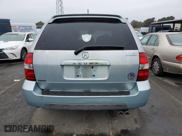 2002 Acura MDX Touring Pkg with VIN 2HNYD18692H526612, listed as a Copart auction lot 43260345 with 0 mi miles and Salvage Title. Bid and sale history available at carsss.com. Image 6.