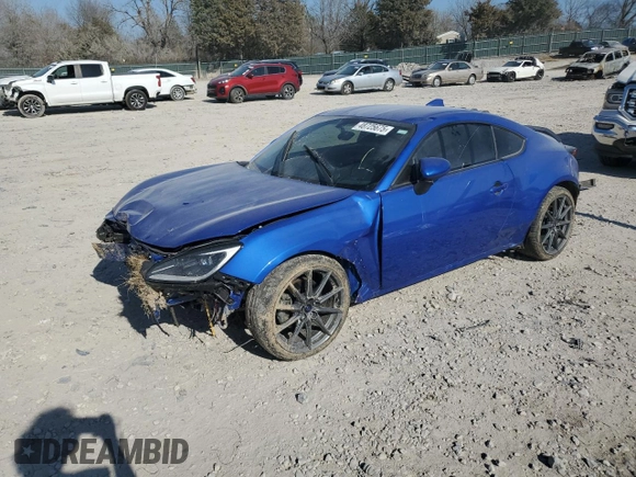 2023 Subaru BRZ Limited with VIN JF1ZDBE17P9703728, listed as a Copart auction lot 48725675 with 15,433 mi miles and Salvage Title. Bid and sale history available at carsss.com. Image 1.