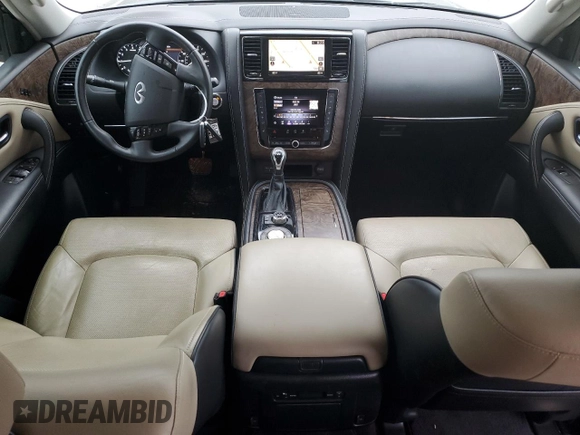 2021 Infiniti QX80 LUXE with VIN JN8AZ2AF6M9715895, listed as a Copart auction lot 72437294 with 42,582 mi miles and Salvage Title. Bid and sale history available at carsss.com. Image 8.