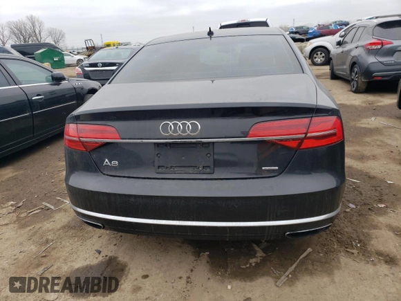 2015 Audi A8 4.0T with VIN WAUJ2AFD3FN024977, listed as a Copart auction lot 39952623 with 102,365 mi miles and . Bid and sale history available at DreamBid. Image 6.