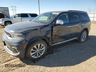 2021 Dodge Durango Citadel with VIN 1C4SDJET2MC837150, listed as a Copart auction lot 74739834 with 56,861 mi miles and Salvage title. Bid and sale history available at DreamBid. Image 1.
