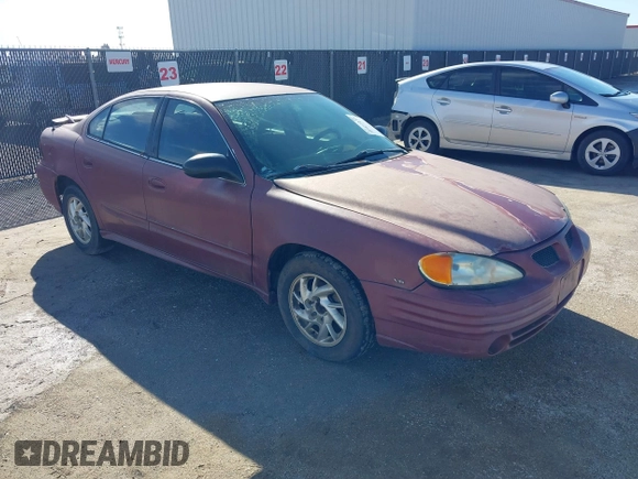 2005 Pontiac Grand Am SE with VIN 1G2NE52E45M202888, listed as a IAAI auction lot 41437235 with 65,968 mi miles. Bid and sale history available at carsss.com. Image 1.