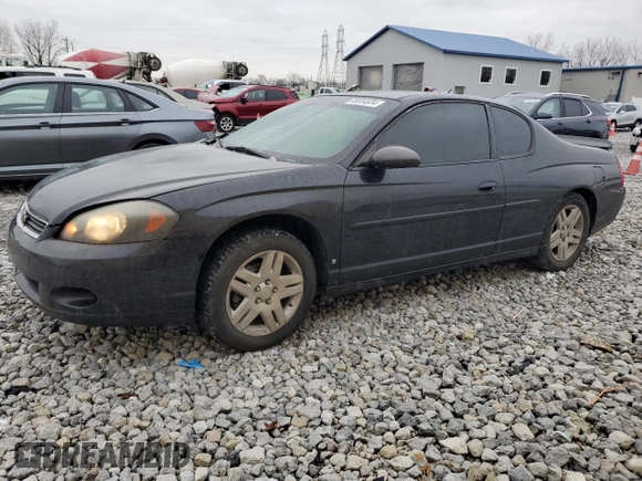 2006 Chevrolet Monte Carlo with VIN 2G1WN151769363180, listed as a Copart auction lot 85304924 with 100,095 mi miles and Salvage title. Bid and sale history available at DreamBid. Image 1.