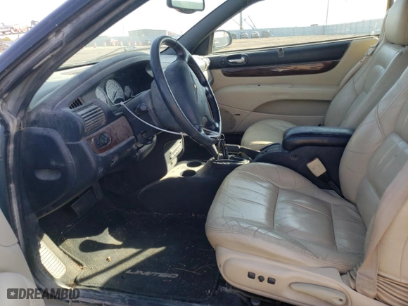 2001 Chrysler Sebring Limited with VIN 1C3EL65U11N620246, listed as a Copart auction lot 77750154 with 134,539 mi miles and Salvage Title. Bid and sale history available at carsss.com. Image 7.