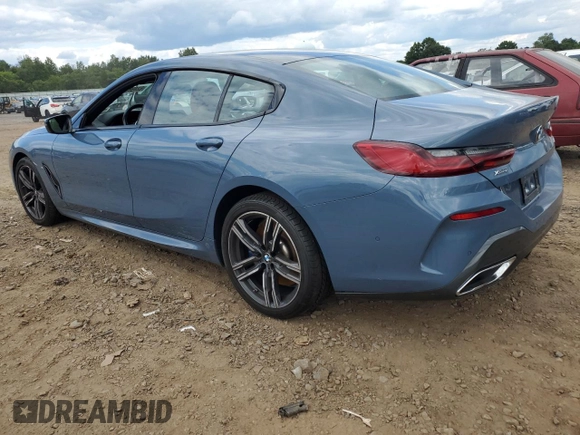 2022 BMW 8 Series 840i with VIN WBAGV4C07NCJ71205, listed as a Copart auction lot 62498374 with 9,531 mi miles and Salvage title. Bid and sale history available at DreamBid. Image 2.