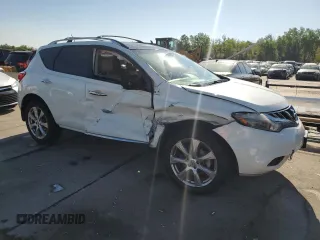 2013 Nissan Murano SV with VIN JN8AZ1MWXDW310047, listed as a Copart auction lot 69768364 with 69,999 mi miles and Salvage Title. Bid and sale history available at carsss.com. Image 4.