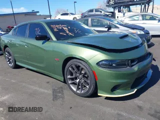 2023 Dodge Charger Scat Pack Widebody with VIN 2C3CDXGJ3PH577723, listed as a IAAI auction lot 41636918 with 5,846 mi miles. Bid and sale history available at carsss.com. Image 1.