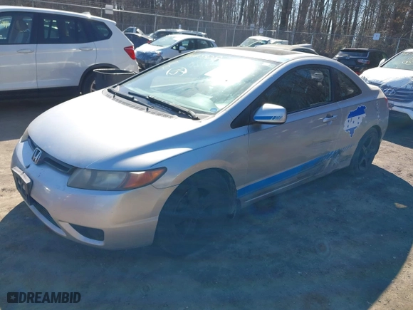 2008 Honda Civic Cpe EX-L with VIN 2HGFG12998H501422, listed as a IAAI auction lot 41645328 with 231,418 mi miles. Bid and sale history available at carsss.com. Image 2.