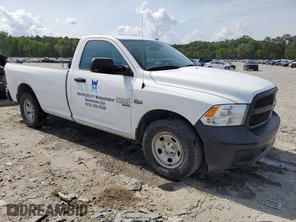 2022 Ram 1500 Tradesman with VIN 3C6JR6DT4NG172298, listed as a Copart auction lot 55274815 with 51,763 mi miles and Salvage title. Bid and sale history available at DreamBid. Image 4.