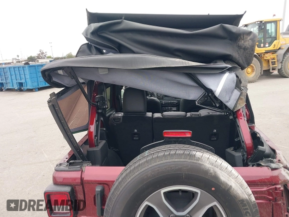 2021 Jeep Wrangler Unlimited Willys with VIN 1C4HJXDN5MW840857, listed as a IAAI auction lot 41885671 with 19,709 mi miles and . Bid and sale history available at DreamBid. Image 6.