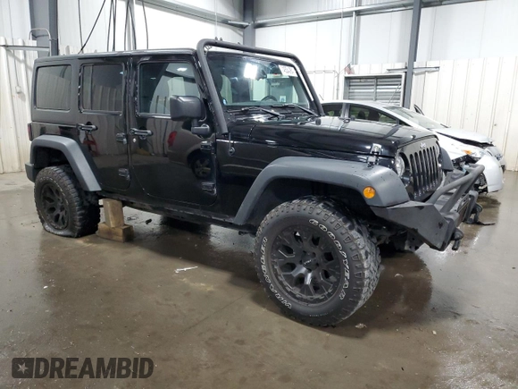 2018 Jeep Wrangler JK Unlimited Sport S with VIN 1C4BJWDGXJL830873, listed as a Copart auction lot 74534084 with 59,805 mi miles and Salvage Title. Bid and sale history available at carsss.com. Image 4.