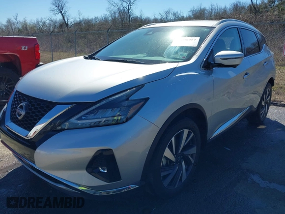 2023 Nissan Murano SL with VIN 5N1AZ2CJ1PC116273, listed as a IAAI auction lot 41606957 with 32,751 mi miles and . Bid and sale history available at DreamBid. Image 2.