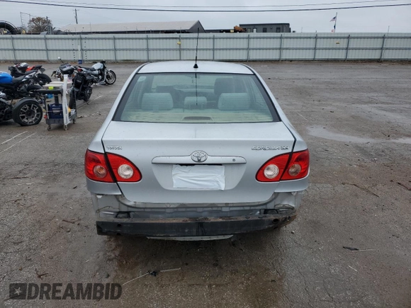2007 Toyota Corolla CE with VIN JTDBR32E470134996, listed as a Copart auction lot 78629864 with Not Provided miles and Salvage Title. Bid and sale history available at DreamBid. Image 6.
