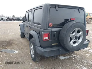 2021 Jeep Wrangler Unlimited Willys with VIN 1C4HJXDN7MW628767, listed as a IAAI auction lot 41270277 with 35,348 mi miles and . Bid and sale history available at DreamBid. Image 3.