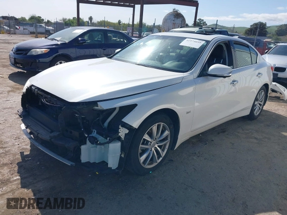 2017 Infiniti Q50 3.0t Premium with VIN JN1EV7AP0HM735273, listed as a IAAI auction lot 41974059 with 82,824 mi miles. Bid and sale history available at carsss.com. Image 2.