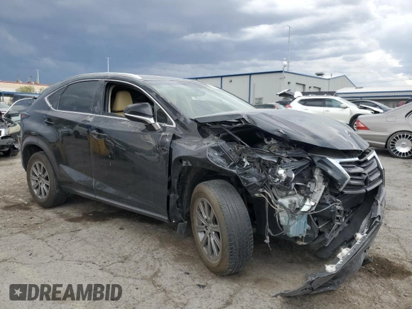 2017 Lexus NX 200t with VIN JTJYARBZXH2079853, listed as a Copart auction lot 58400125 with 119,555 mi miles and Salvage title. Bid and sale history available at DreamBid. Image 4.