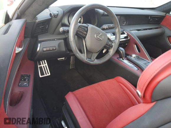 2021 Lexus LC with VIN JTHBP5AY0MA101379, listed as a Copart auction lot 76549514 with 0 mi miles and Salvage Title. Bid and sale history available at carsss.com. Image 8.