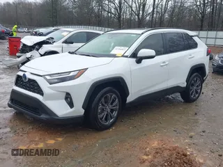 2023 Toyota RAV4 Hybrid XLE Premium with VIN JTMB6RFV4PD114763, listed as a IAAI auction lot 41766812 with 6,768 mi miles. Bid and sale history available at carsss.com. Image 2.