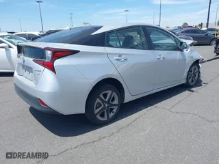 2019 Toyota Prius L Eco with VIN JTDKARFU0K3097075, listed as a IAAI auction lot 41751482 with 16,558 mi miles. Bid and sale history available at carsss.com. Image 4.