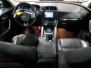 2018 Jaguar F-Pace 25t Prestige with VIN SADCK2FXXJA255410, listed as a Copart auction lot 45958285 with 90,423 mi miles and Salvage Title. Bid and sale history available at DreamBid. Image 8.