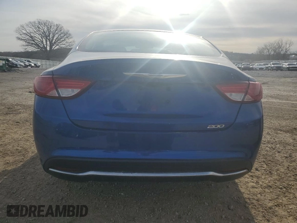 2015 Chrysler 200 Limited with VIN 1C3CCCAB6FN554052, listed as a Copart auction lot 52799825 with 161,671 mi miles and Non Repairable. Bid and sale history available at carsss.com. Image 6.