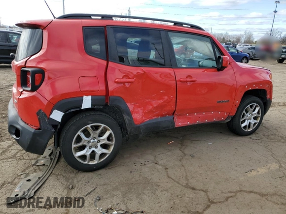2017 Jeep Renegade Latitude with VIN ZACCJBBB1HPF30410, listed as a Copart auction lot 52881105 with 139,517 mi miles and Clean Title. Bid and sale history available at carsss.com. Image 3.