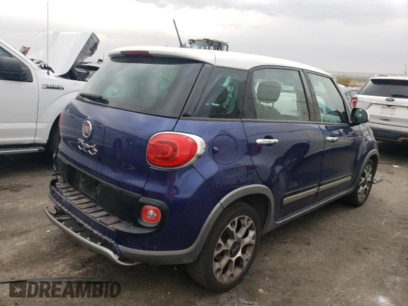 2015 FIAT 500L Urbana Trekking with VIN ZFBCFADH4FZ033544, listed as a Copart auction lot 76069444 with 85,063 mi miles and Salvage Title. Bid and sale history available at carsss.com. Image 3.