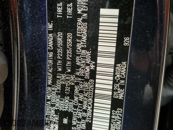 2019 Lexus RX with VIN 2T2BGMCA0KC032659, listed as a Copart auction lot 50503485 with 71,712 mi miles and Salvage Title. Bid and sale history available at carsss.com. Image 13.