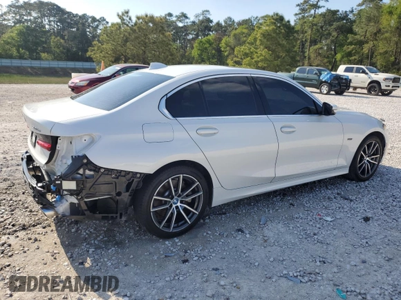 2022 BMW 3 Series 330e with VIN 3MW5P7J03N8C66082, listed as a Copart auction lot 50627595 with 70,799 mi miles and Salvage Title. Bid and sale history available at carsss.com. Image 3.