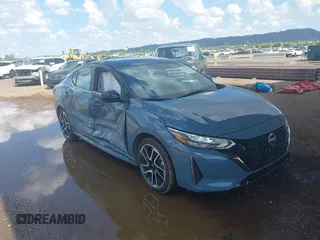 2024 Nissan Sentra SV with VIN 3N1AB8CV9RY258656, listed as a IAAI auction lot 42433313 with 7,697 mi miles and . Bid and sale history available at DreamBid. Image 1.