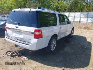2017 Ford Expedition Max Limited z VIN 1FMJK1KT4HEA61275, wystawiony jako IAAI lot #42010911 z przebiegiem 166 047 mil mil oraz . Historia ofert i sprzedaży dostępna na DreamBid. Obrazek 4.