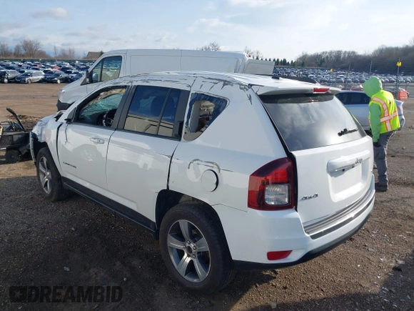 2017 Jeep Compass High Altitude with VIN 1C4NJDEB4HD192984, listed as a IAAI auction lot 41944213 with 128,437 mi miles. Bid and sale history available at carsss.com. Image 3.