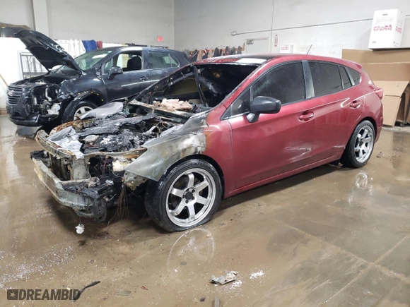 2022 Subaru Impreza with VIN 4S3GTAA6XN1718266, listed as a Copart auction lot 46921805 with 0 mi miles and Salvage Title. Bid and sale history available at carsss.com. Image 1.