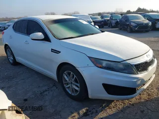 2011 Kia Optima LX with VIN KNAGM4A72B5057213, listed as a IAAI auction lot 41230459 with Not Provided miles and . Bid and sale history available at carsss.com. Image 1.