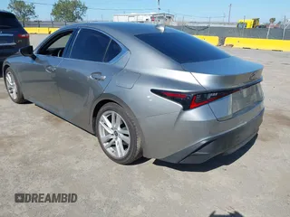 2021 Lexus IS 300 with VIN JTHCA1D24M5115848, listed as a IAAI auction lot 42179771 with 47,670 mi miles and . Bid and sale history available at DreamBid. Image 3.