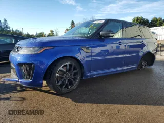 2019 Land Rover Range Rover Sport SVR with VIN SALWZ2SE9KA860425, listed as a Copart auction lot 74152184 with 71,780 mi miles and Salvage Title. Bid and sale history available at DreamBid. Image 1.