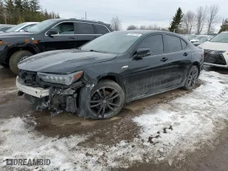 2019 Acura TLX w/A-Spec Pkg with VIN 19UUB3F64KA801568, listed as a Copart auction lot 45381445 with 145,671 mi miles and Clean Title. Bid and sale history available at carsss.com. Image 1.