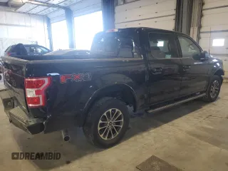 2018 Ford F-150 XL with VIN 1FTEW1EP1JFC00903, listed as a Copart auction lot 52090235 with 83,644 mi miles and Salvage Title. Bid and sale history available at carsss.com. Image 3.