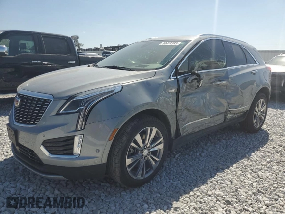 2024 Cadillac XT5 AWD Premium Luxury with VIN 1GYKNDRS6RZ733825, listed as a Copart auction lot 50414195 with 14,816 mi miles and Salvage title. Bid and sale history available at DreamBid. Image 1.