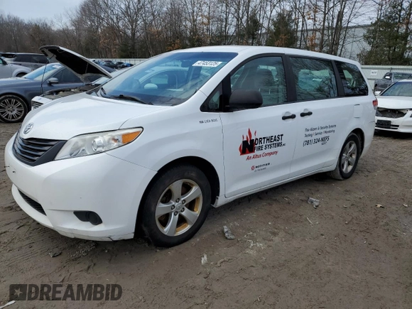 2013 Toyota Sienna L с VIN 5TDZK3DC6DS315122, выставлен на аукционе Copart как лот 47453125 с пробегом 161 106 миль миль и На запчасти • Non repairable. История ставок и продаж доступна на DreamBid. Изображение 1.