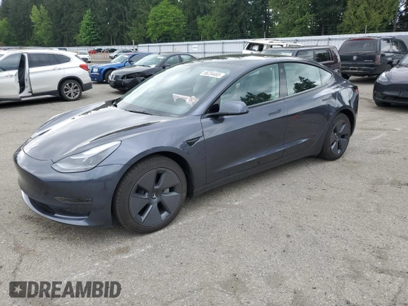 2023 Tesla Model 3 z VIN 5YJ3E1EA7PF683249, wystawiony jako Copart lot #56234465 z przebiegiem 9 494 mil mil oraz Szkoda całkowita • Salvage title. Historia ofert i sprzedaży dostępna na DreamBid. Obrazek 1.