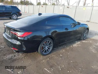 2022 BMW 4 Series 430i xDrive with VIN WBA73AP07NCJ63605, listed as a IAAI auction lot 41685409 with 40,254 mi miles and . Bid and sale history available at carsss.com. Image 4.